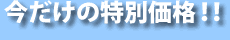 今だけの特別価格